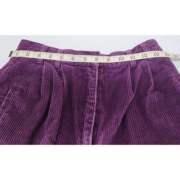 Cj Banks Purple Corduroy Shorts Womens Medium High Waist Casual Fall Shorts - Picture 3 of 8